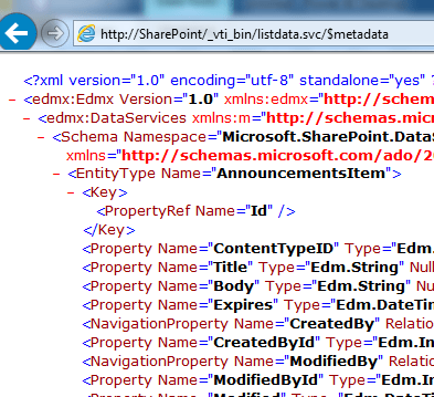 Listdata.svc with working metadata Listdata.svc with working metadata